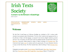 Tablet Screenshot of irishtextssociety.org